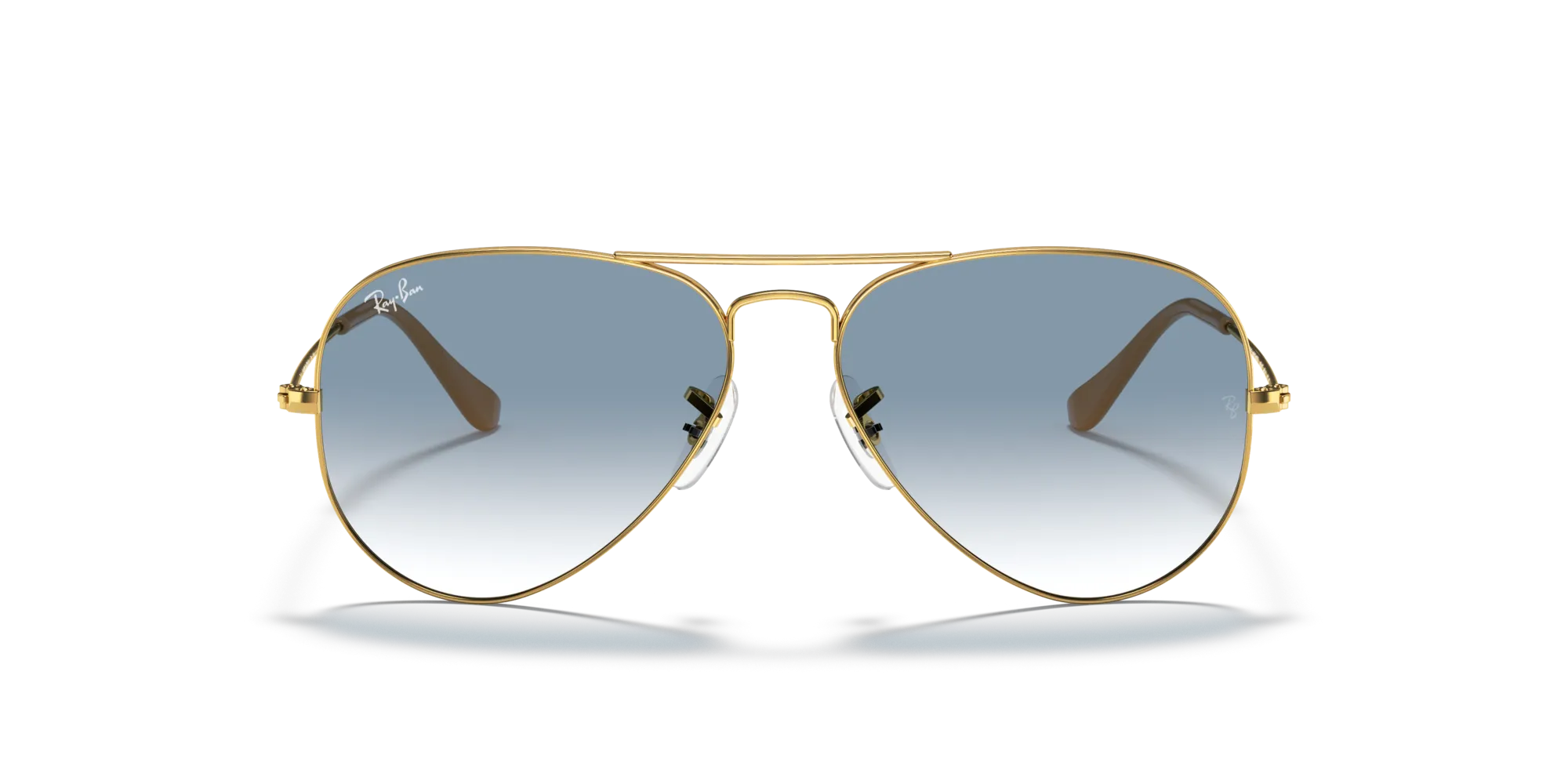 Ray - Ban RB3025 AVIATOR 001/3F Occhiali da sole Metallo Oro Blu Pilot Normale - immagine 3