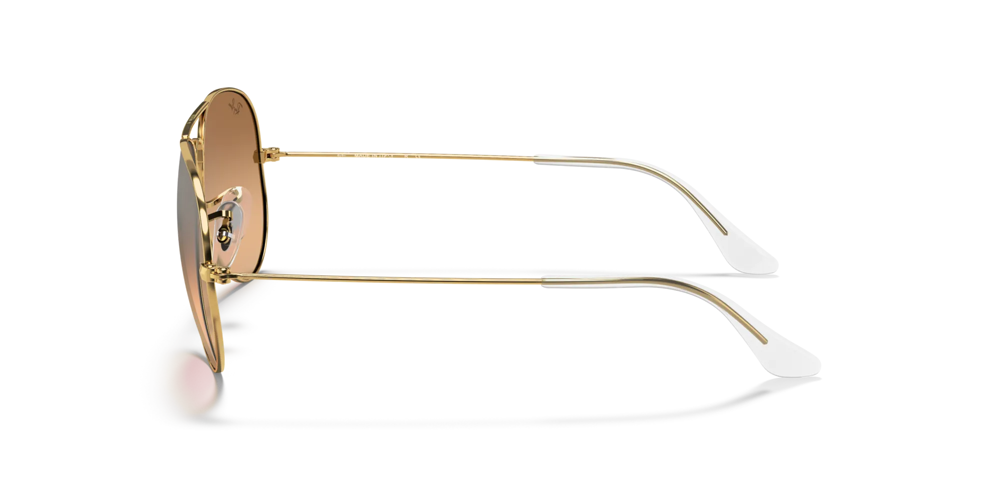 Ray - Ban RB3025 AVIATOR 001/3E Occhiali da sole Metallo Oro Rosa Pilot Normale - immagine 4