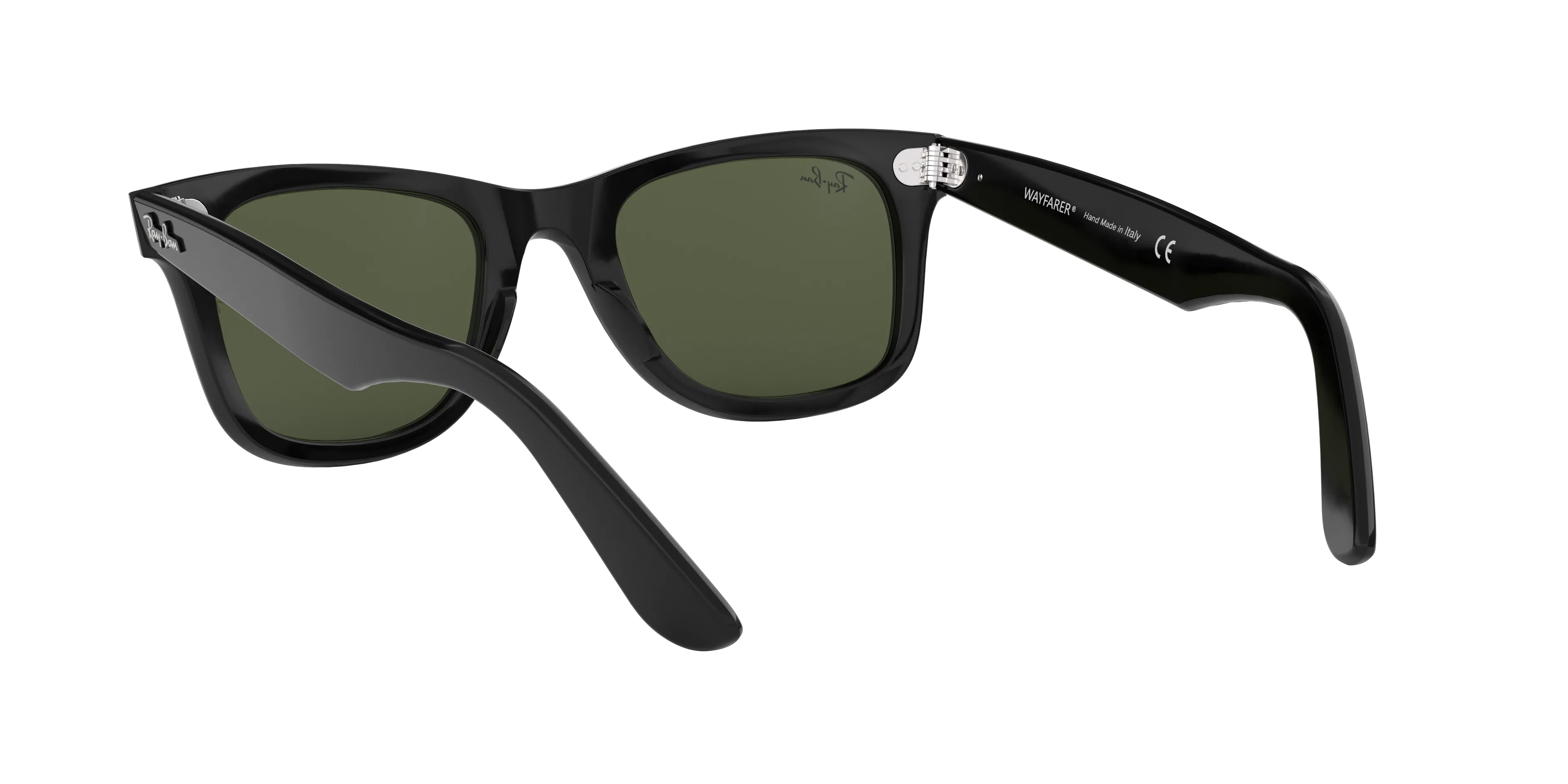Ray - Ban RB2140 WAYFARER 901 Occhiali da sole Acetato Nero Verde G15 Squadrata Normale - immagine 4