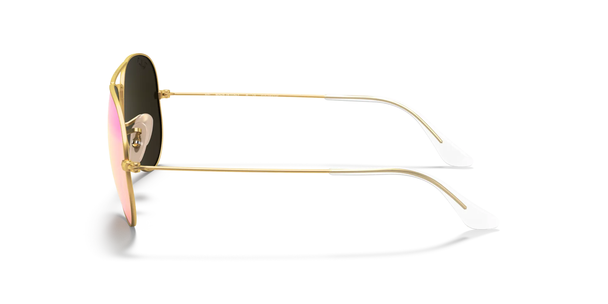 Ray - Ban RB3025 AVIATOR 112/1Q Occhiali da sole Metallo Oro Viola Pilot Polarizzata - immagine 4