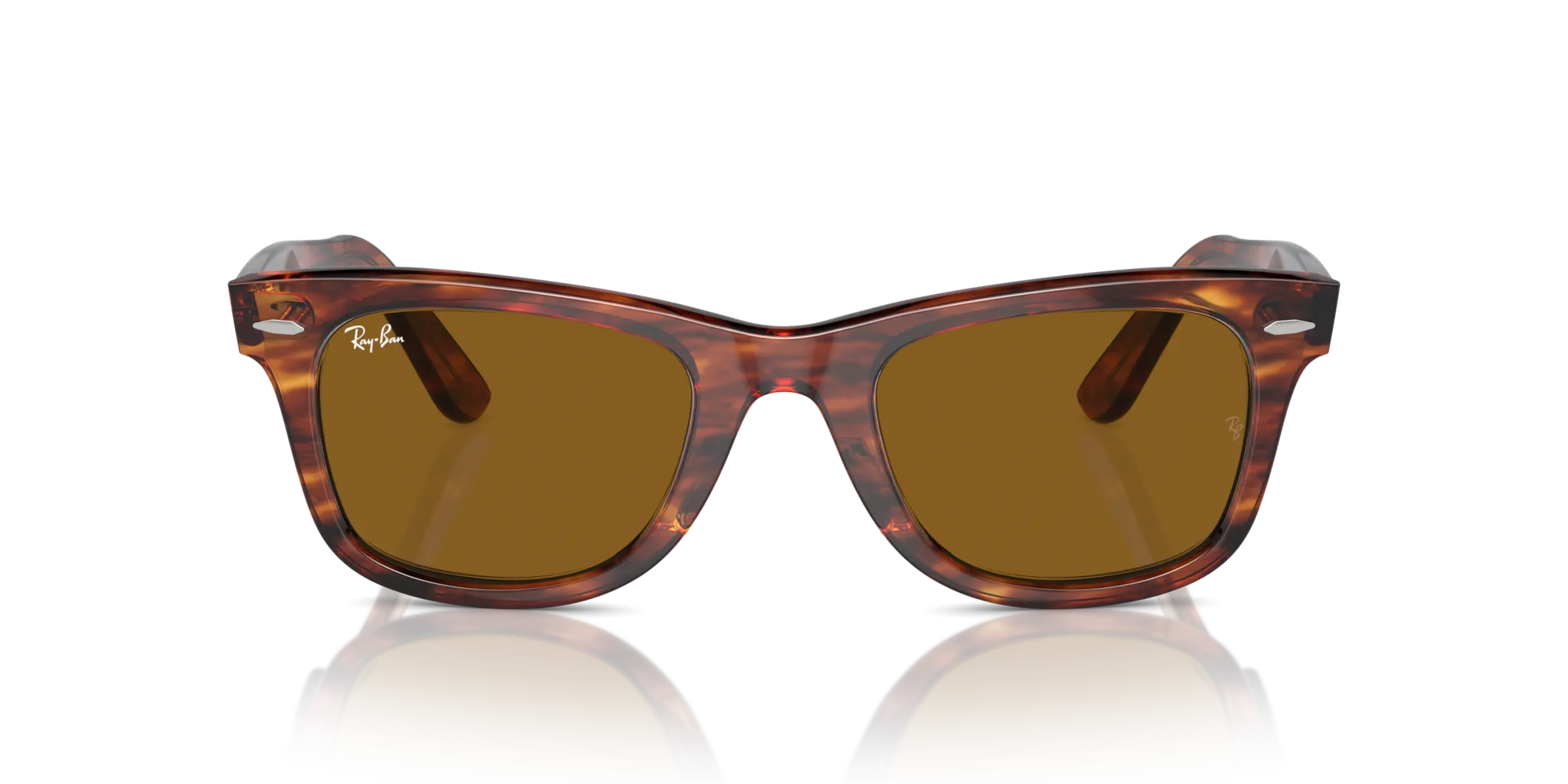 Ray - Ban RB2140 WAYFARER 954 Occhiali da sole Acetato Marrone Squadrata Normale - immagine 3