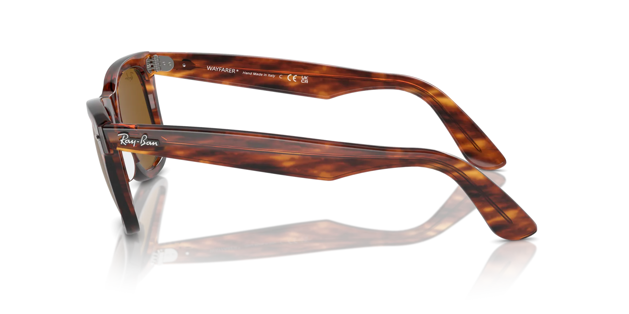Ray - Ban RB2140 WAYFARER 954 Occhiali da sole Acetato Marrone Squadrata Normale - immagine 4