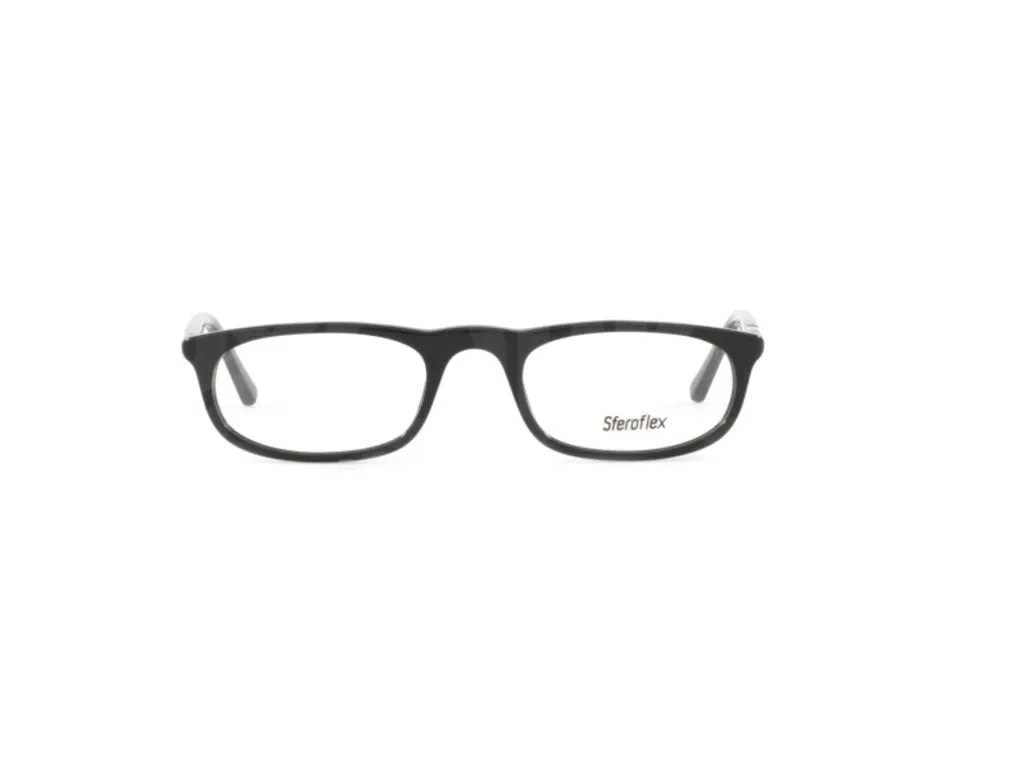 Sferoflex Uomo SF1137 C568 Montature da vista Plastica Nero Rotonda - immagine 2
