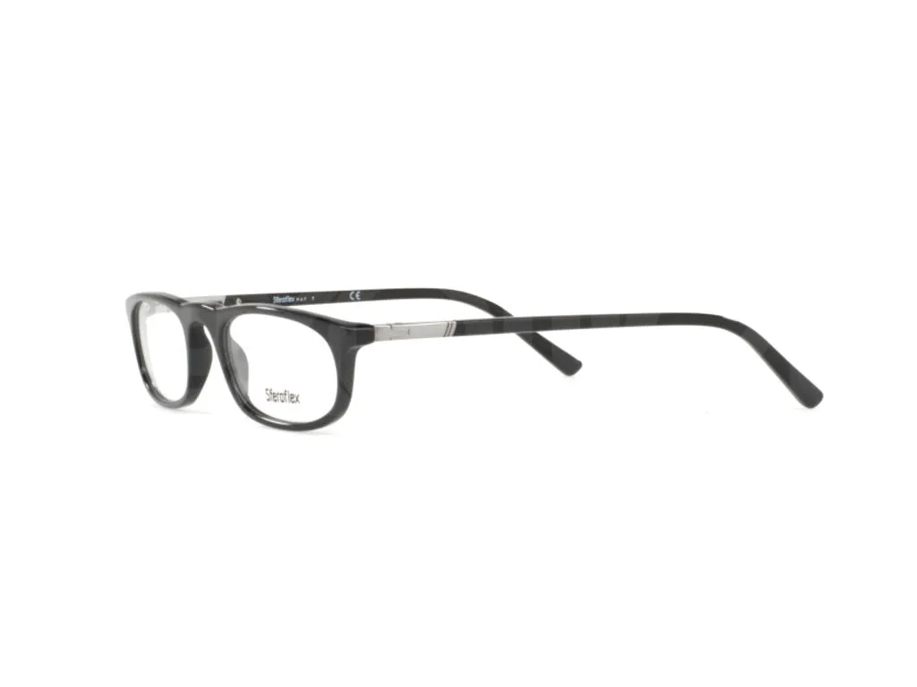 Sferoflex Uomo SF1137 C568 Montature da vista Plastica Nero Rotonda - immagine 3