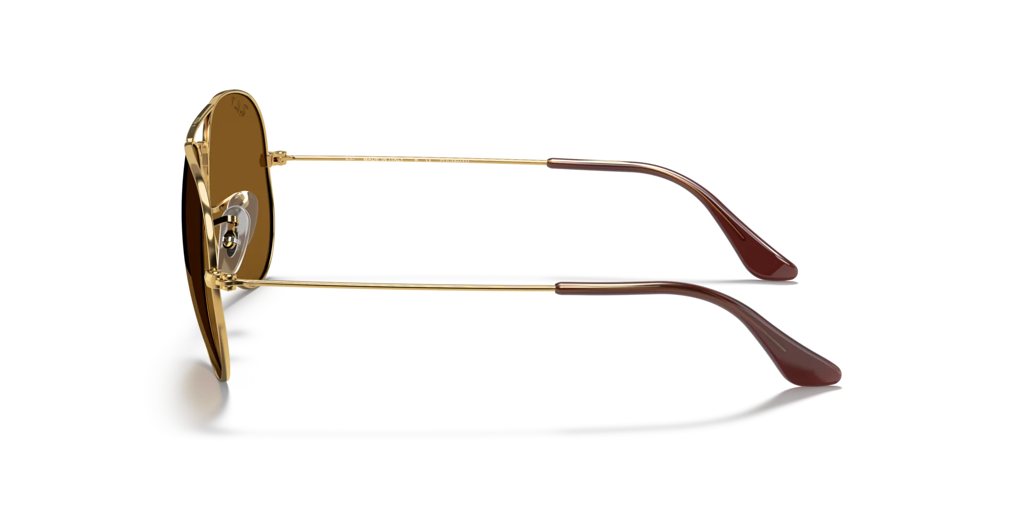 Ray - Ban RB3025 AVIATOR 001/57 Occhiali da sole Metallo Oro Marrone Pilot Polarizzata - immagine 4