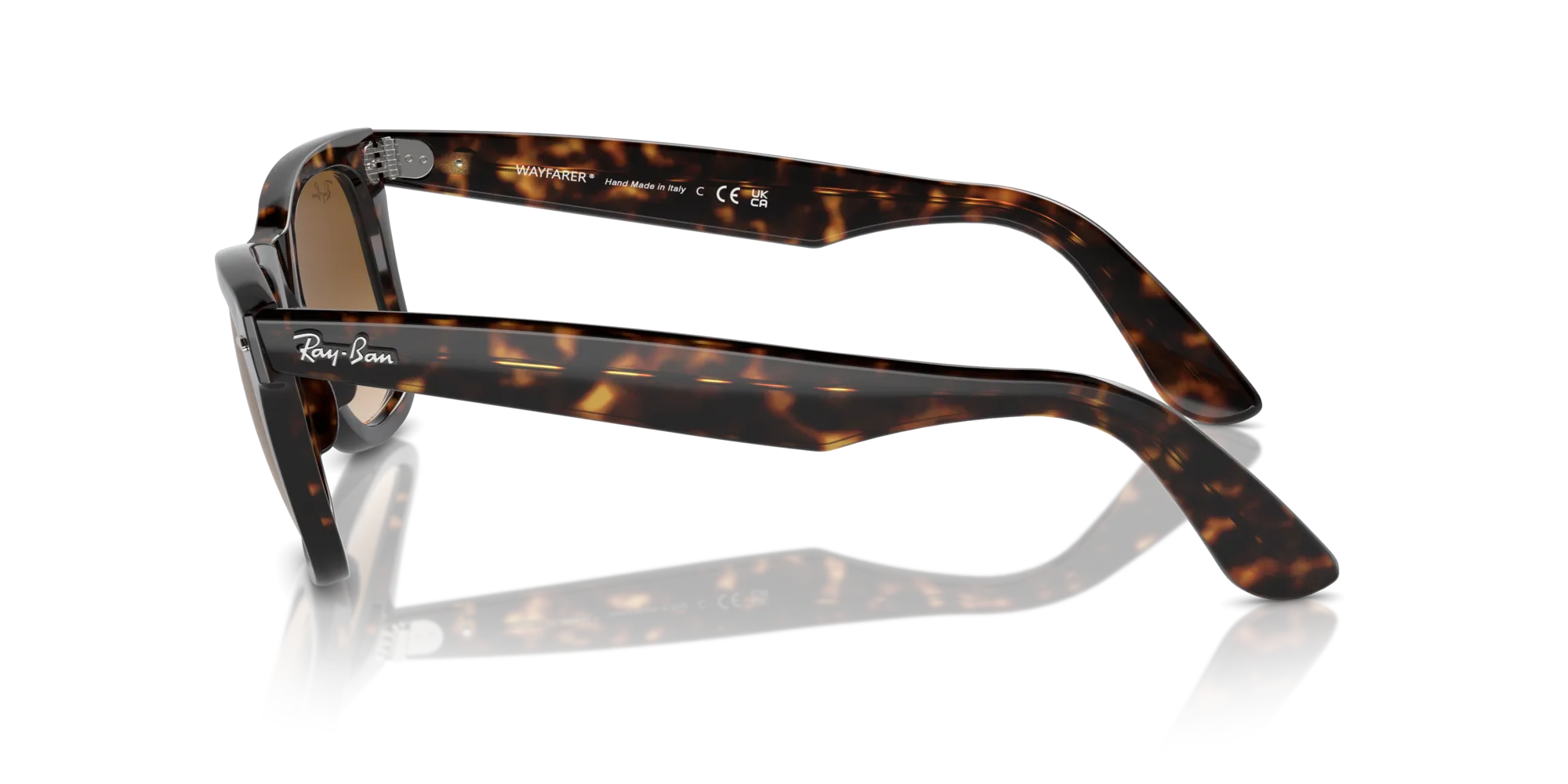 Ray - Ban RB2140 WAYFARER 902/51 Occhiali da sole Acetato Tartaruga Marrone Squadrata Normale - immagine 4