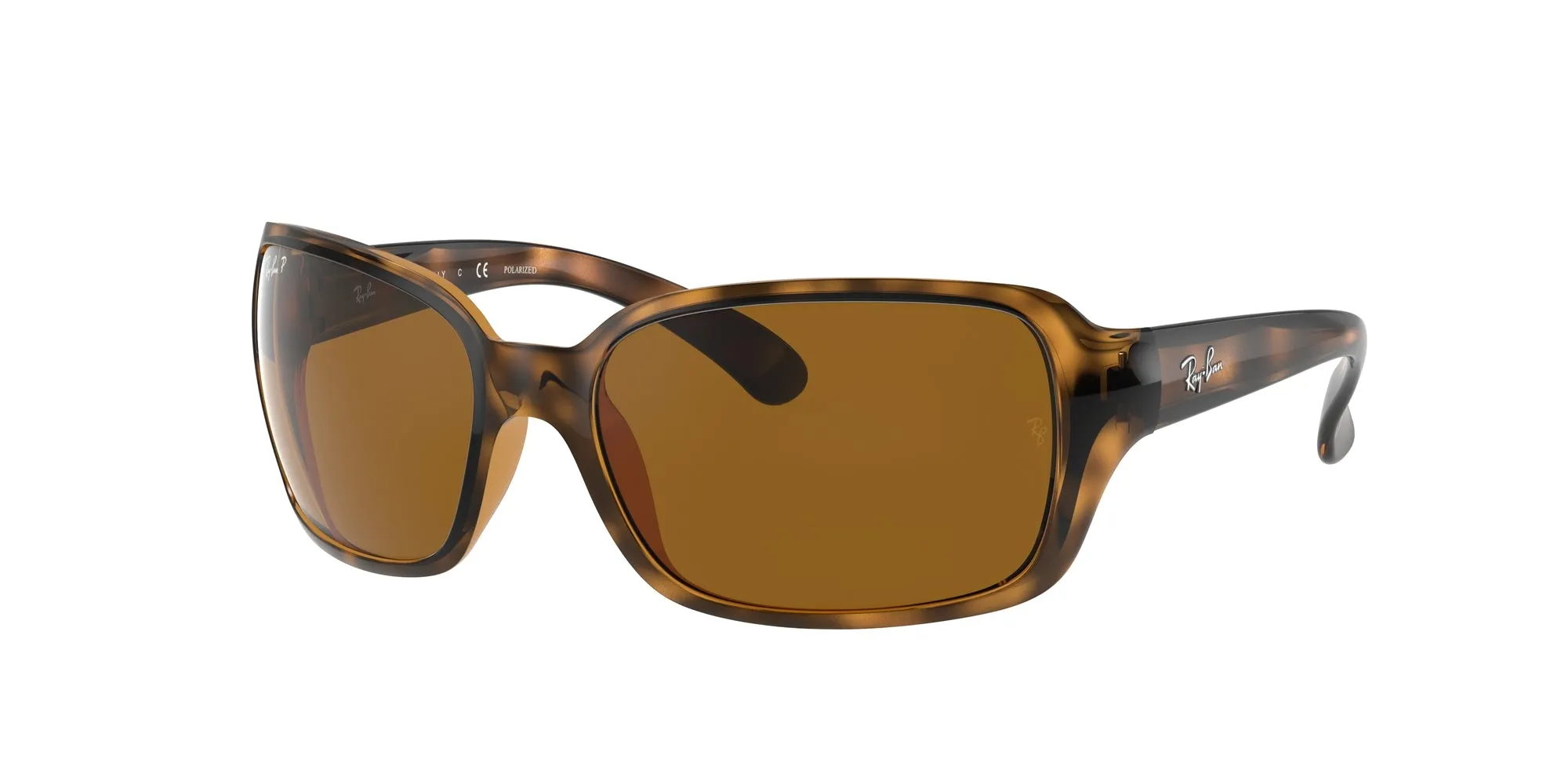 Ray - Ban RB4068 RB4068 642/57 Occhiali da sole Iniettato Tartaruga Squadrata Polarizzata - immagine 1