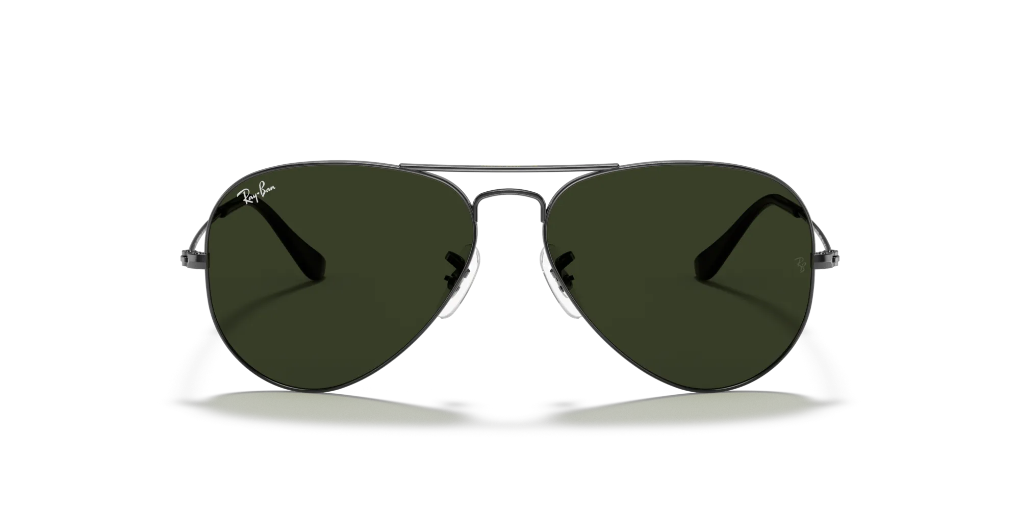 Ray - Ban RB3025 AVIATOR W0879 Occhiali da sole Metallo Grigio Verde G15 Pilot Normale - immagine 3