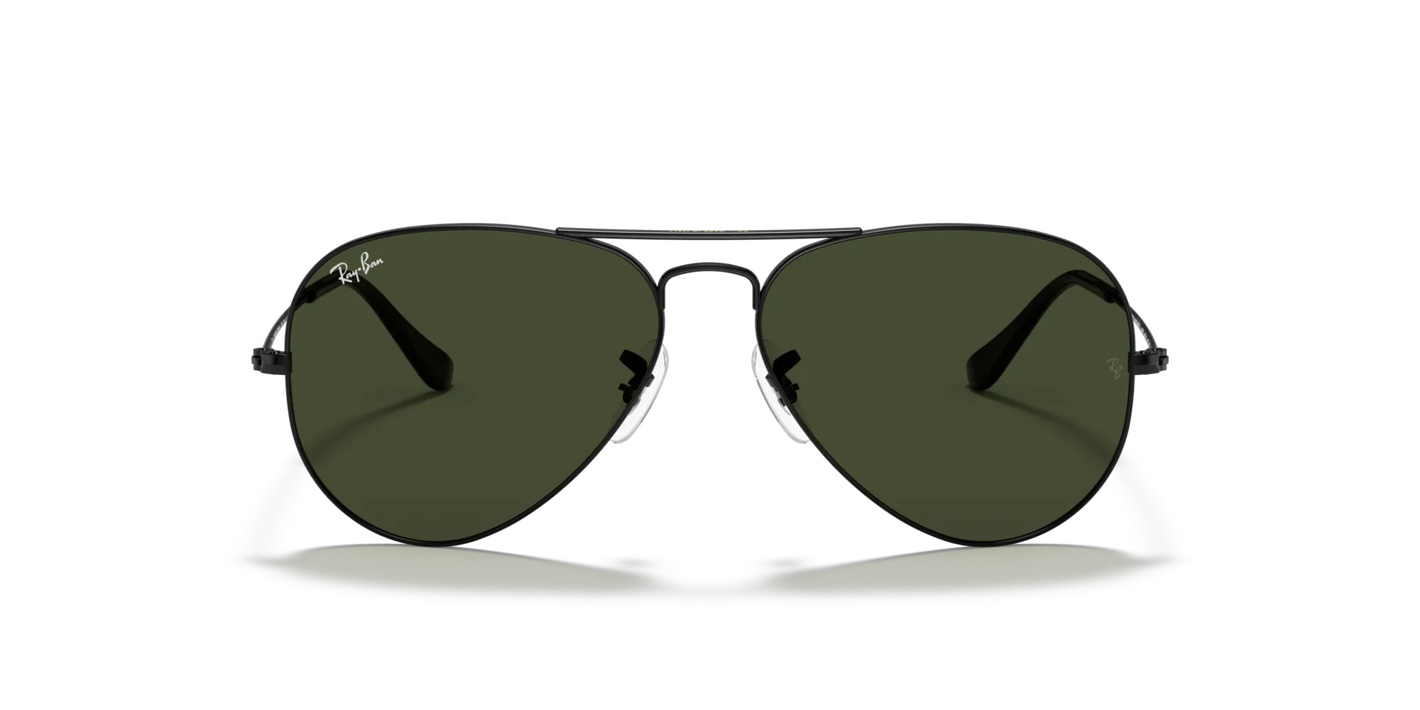 Ray - Ban RB3025 AVIATOR L2823 Occhiali da sole Metallo Nero Verde G15 Pilot Normale - immagine 3