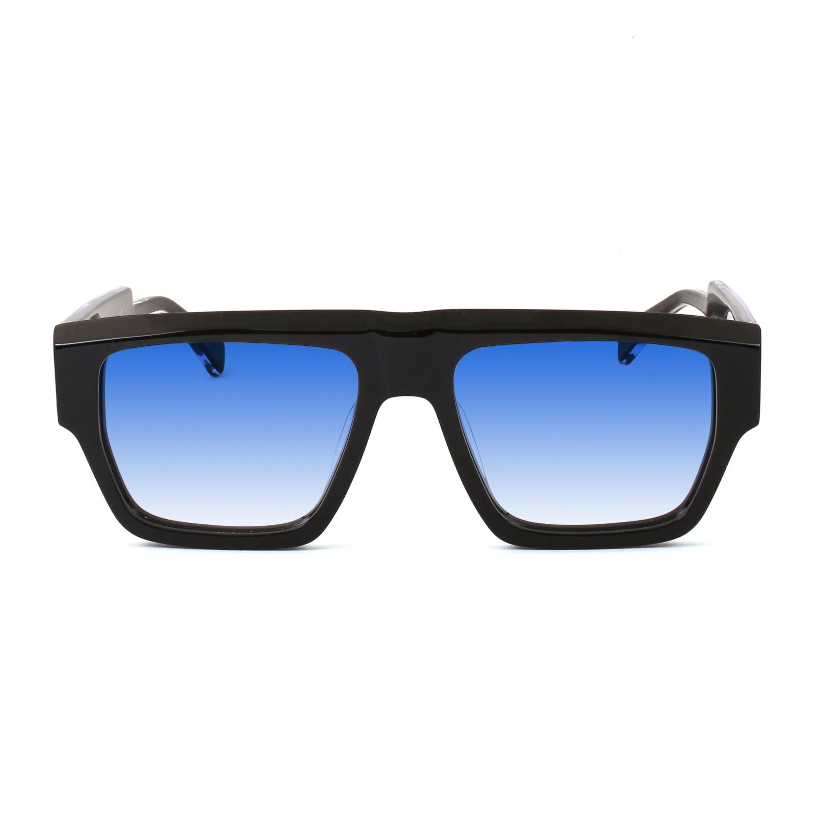 XLAB Wrangel Occhiali da sole Acetato Blu Marrone Squadrata Polarizzata - immagine 2
