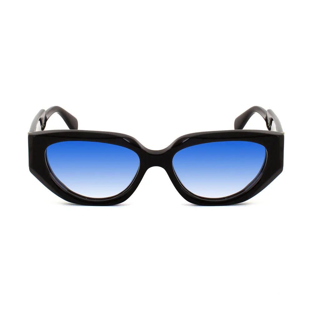 XLAB Tavolara Occhiali da sole Acetato Marrone striato trasparente opaco Verde G15 Cat Eye Polarizzata - immagine 2