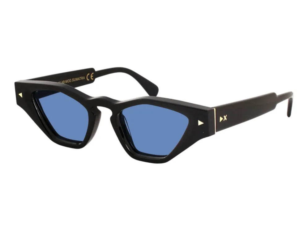 XLAB Sumatra Occhiali da sole Acetato Marmo Bordeaux Marrone Cat Eye Polarizzata - immagine 1