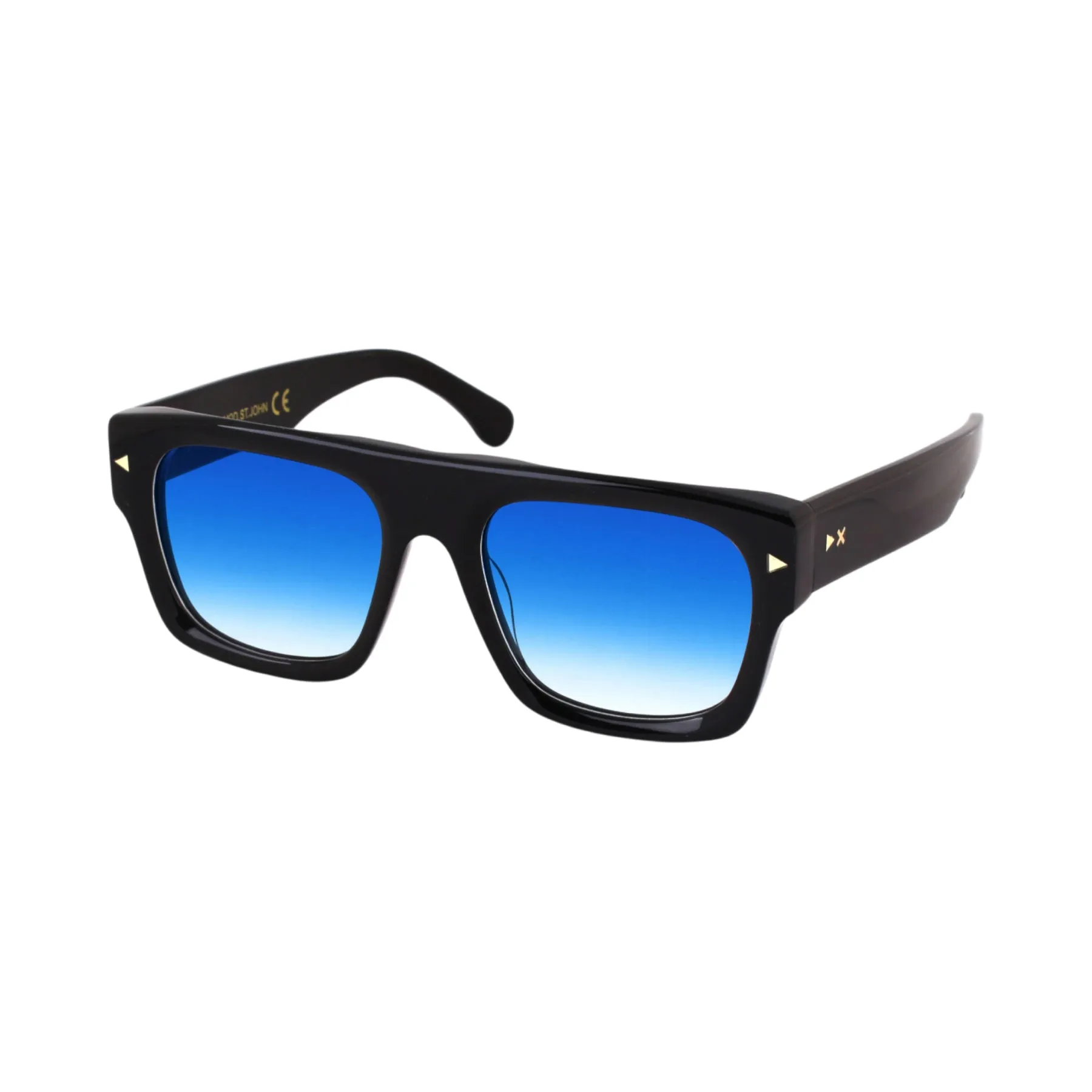 XLAB St.John Occhiali da sole Acetato Bianco Azzurro Avvolgente Polarizzata - immagine 1