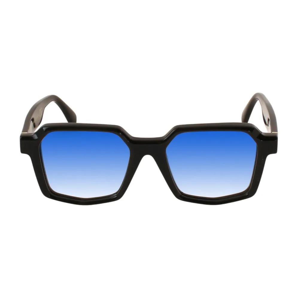 XLAB Selandia Occhiali da sole Acetato Blu striato Marrone Squadrata Polarizzata - immagine 2