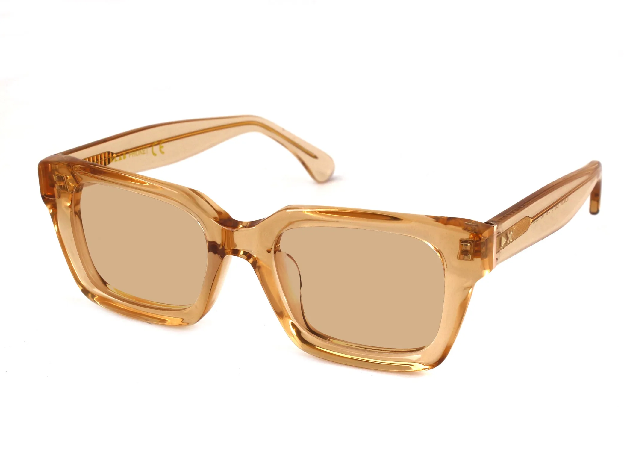 XLAB Phuket Occhiali da sole Acetato Rosso Verde G15 Squadrata Polarizzata - immagine 4