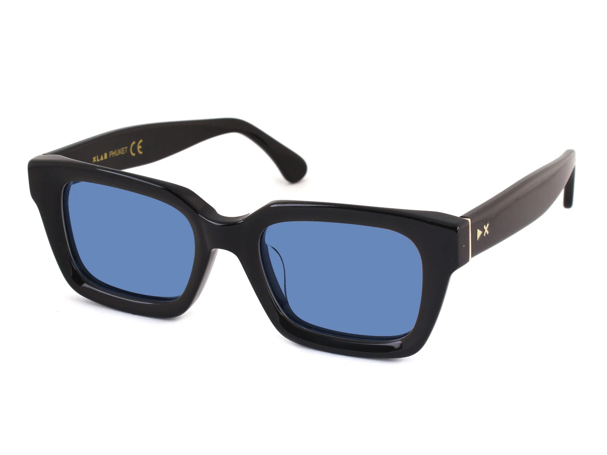 XLAB Phuket Occhiali da sole Acetato Champagne Marrone Squadrata Polarizzata - immagine 1