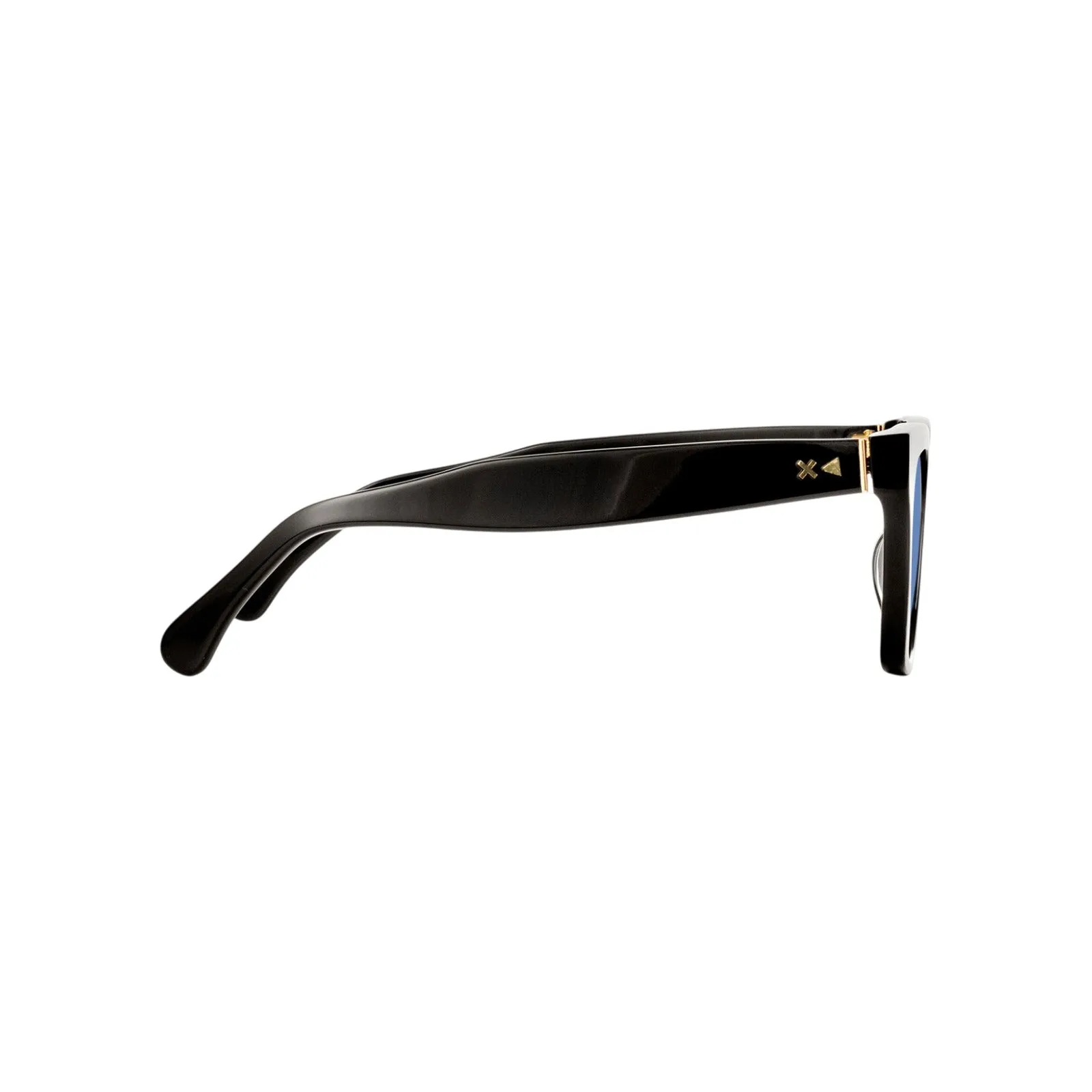 XLAB Panarea Occhiali da sole Acetato Bordeaux Azzurro Squadrata Polarizzata - immagine 3