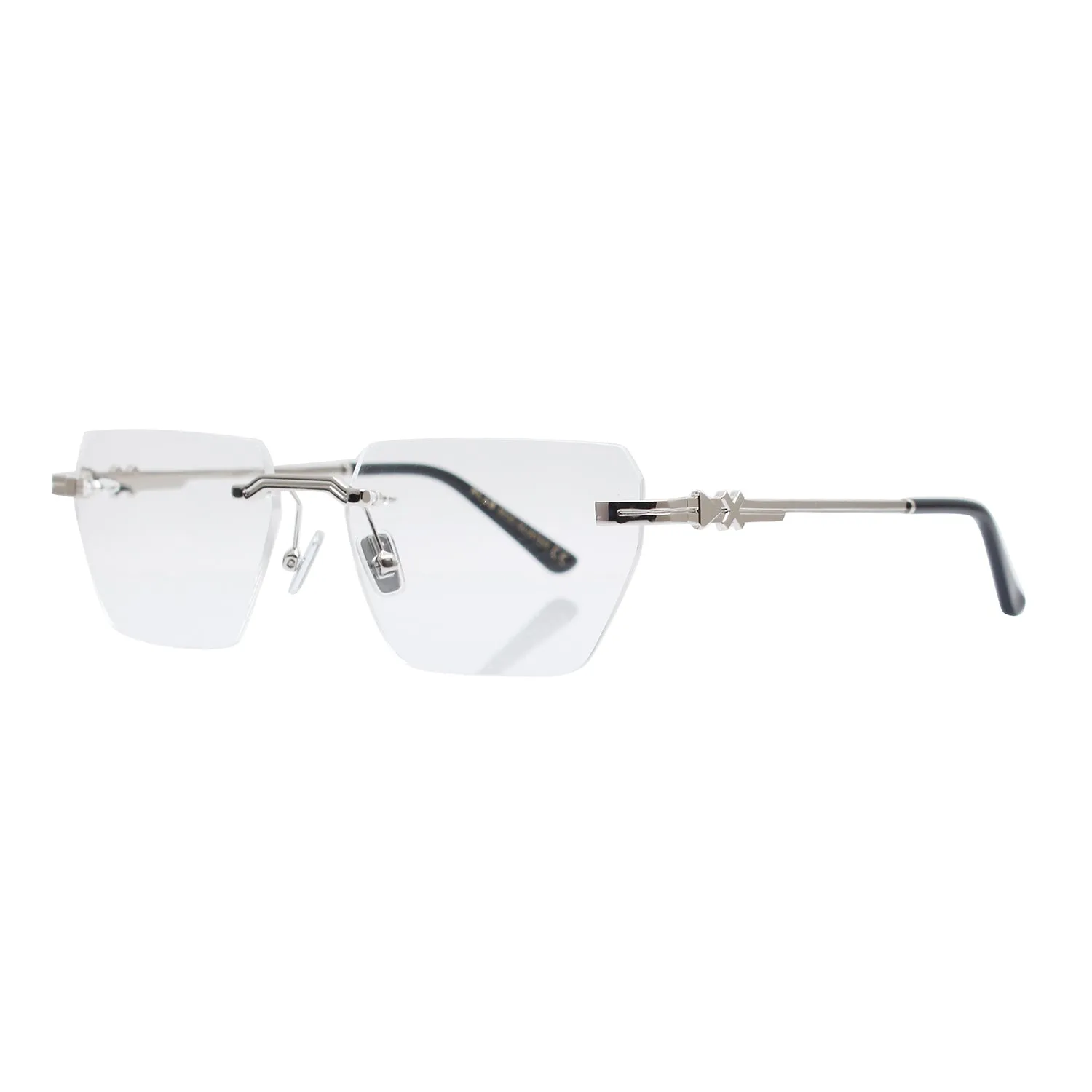 XLAB Murter Montature da vista Metallo Argento Squadrata - immagine 1
