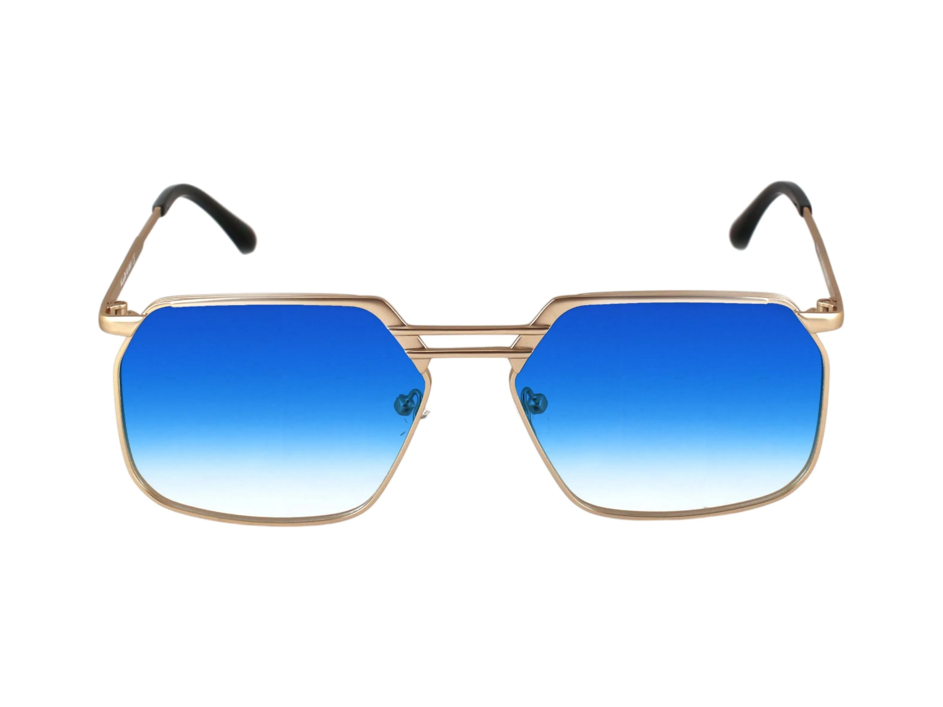 XLAB Moorea Occhiali da sole Metallo Argento Azzurro Oversize Polarizzata - immagine 2