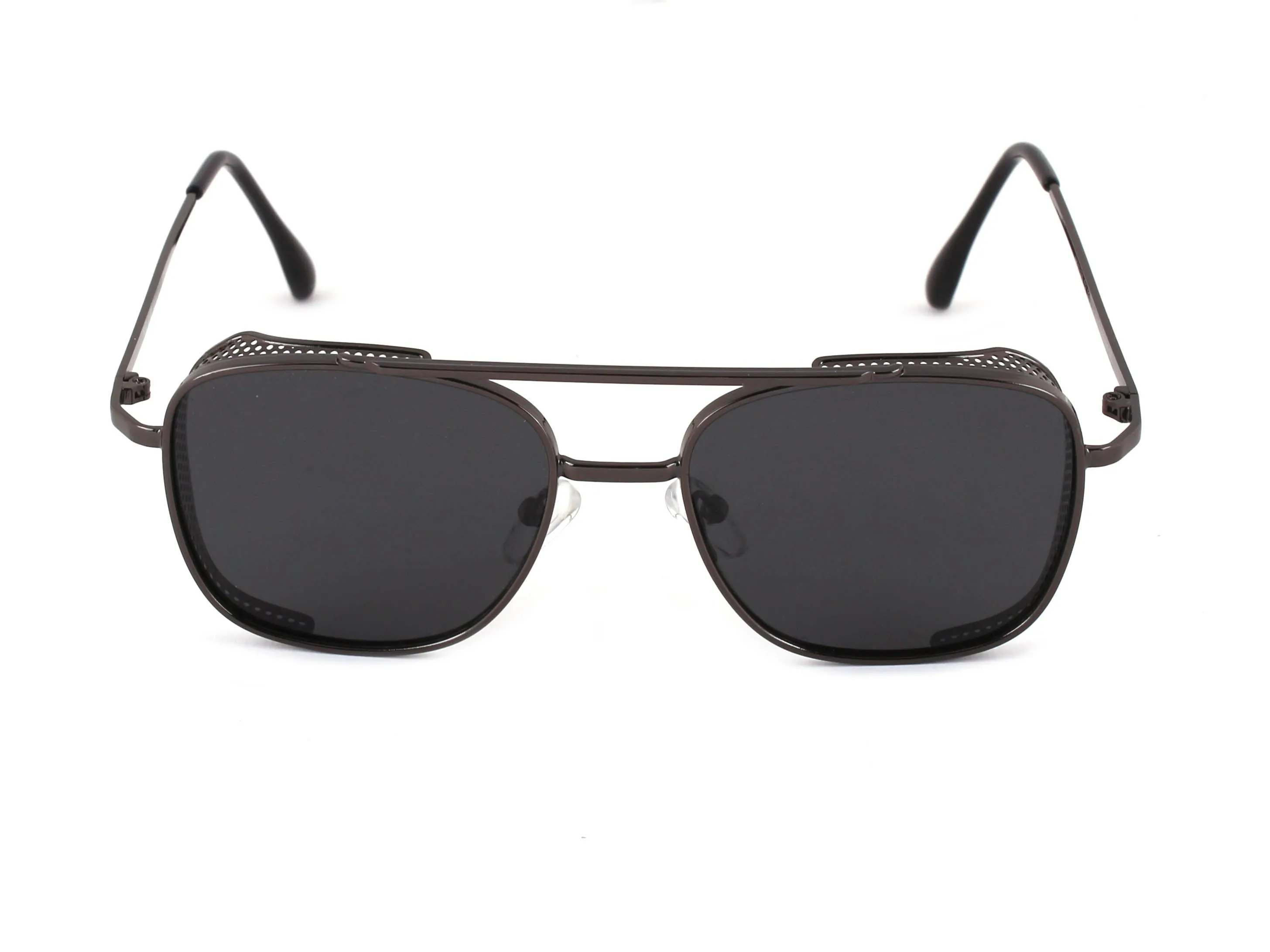 XLAB Unisex CRETA Occhiali da sole Metallo Argento Blu Pilot Polarizzata - immagine 2
