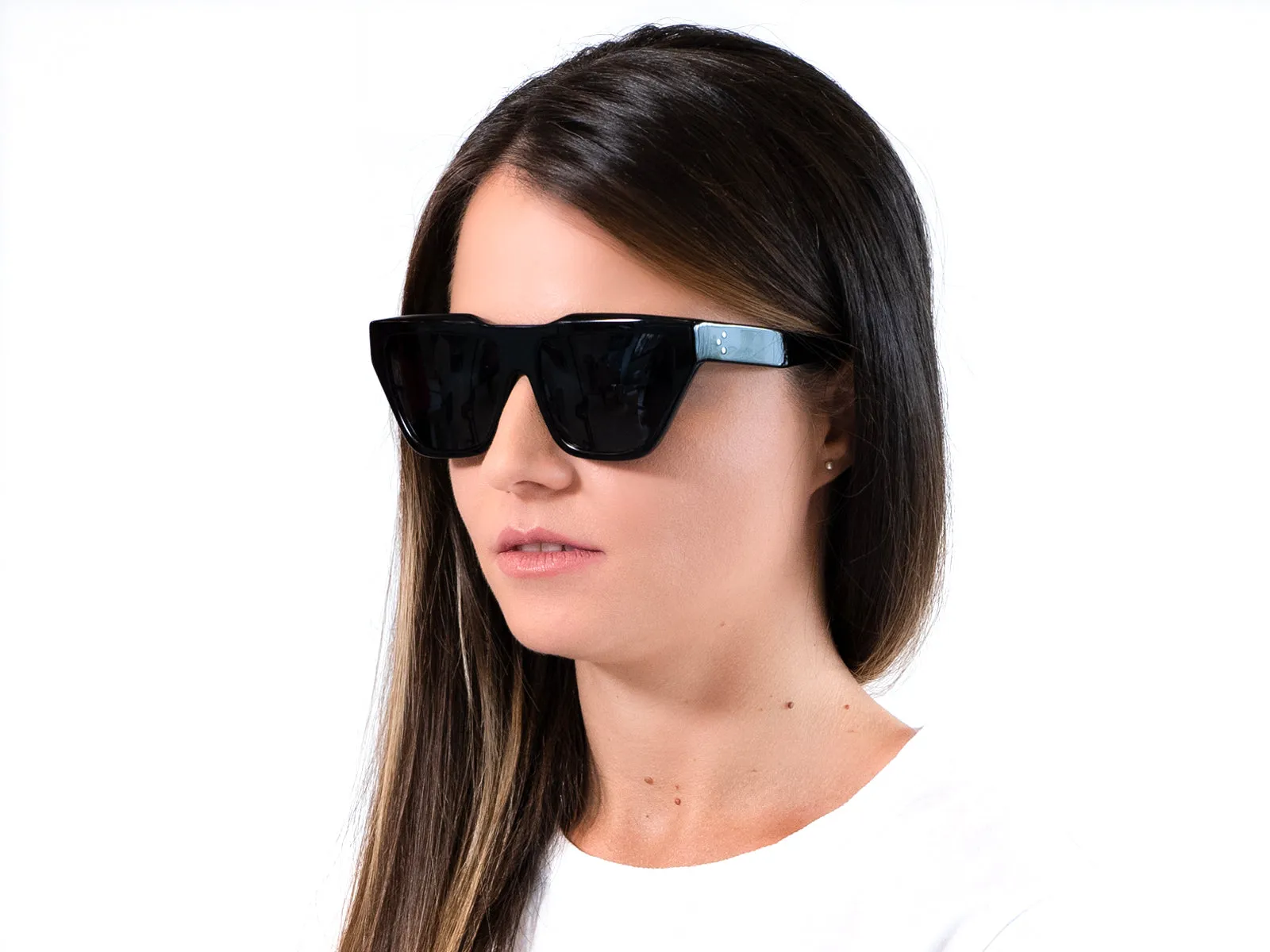 XLAB Unisex CAPRERA Occhiali da sole Acetato Tartaruga Marrone Oversize Polarizzata - immagine 4