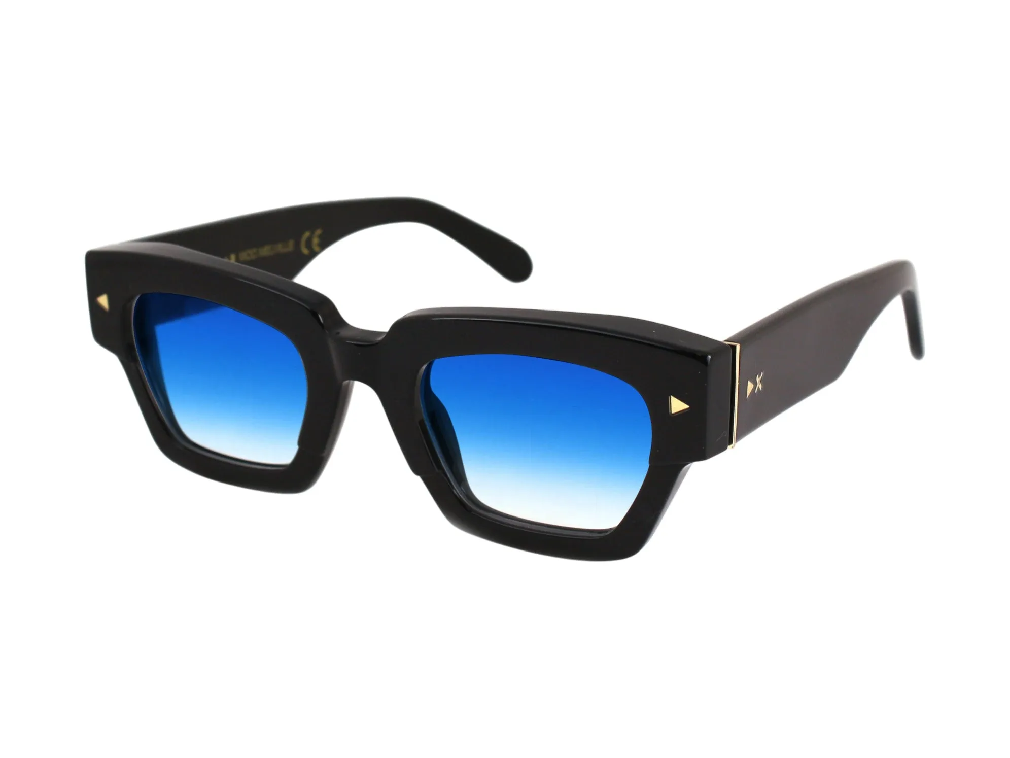XLAB Melville Occhiali da sole Acetato Nero-opaco Fumo Squadrata Polarizzata - immagine 1