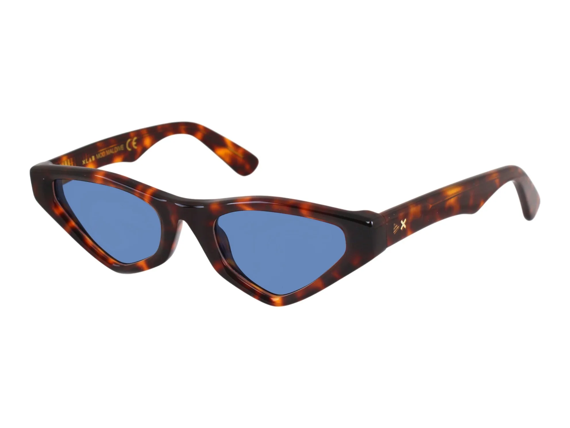 XLAB Maldive Occhiali da sole Acetato Rosso Marrone Cat Eye Polarizzata - immagine 4