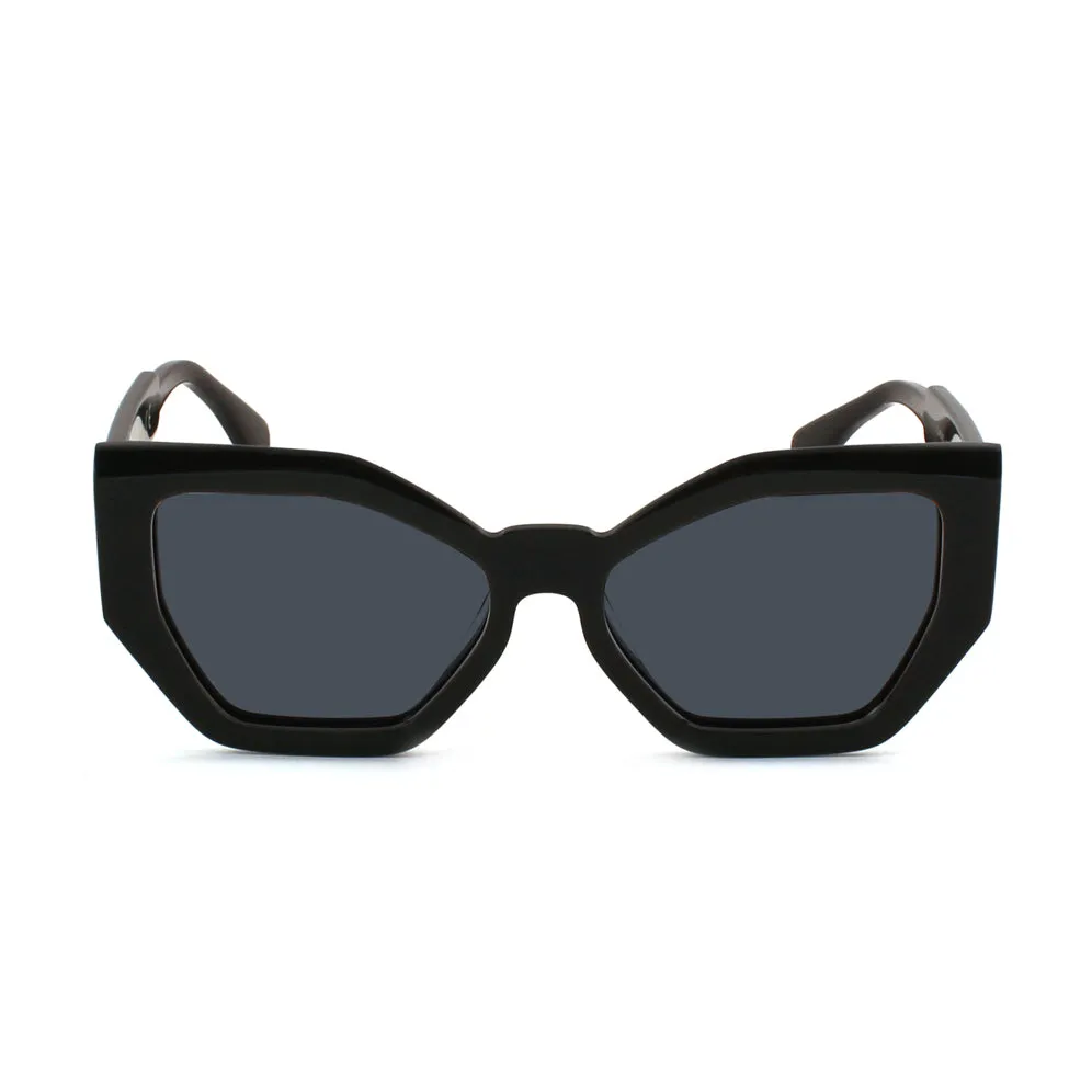 XLAB Lombok Occhiali da sole Acetato Nero Fumo Cat Eye Polarizzata - immagine 2