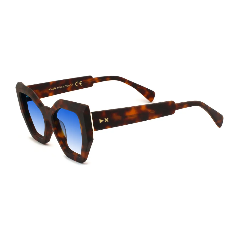XLAB Lombok Occhiali da sole Acetato Nero Fumo Cat Eye Polarizzata - immagine 4