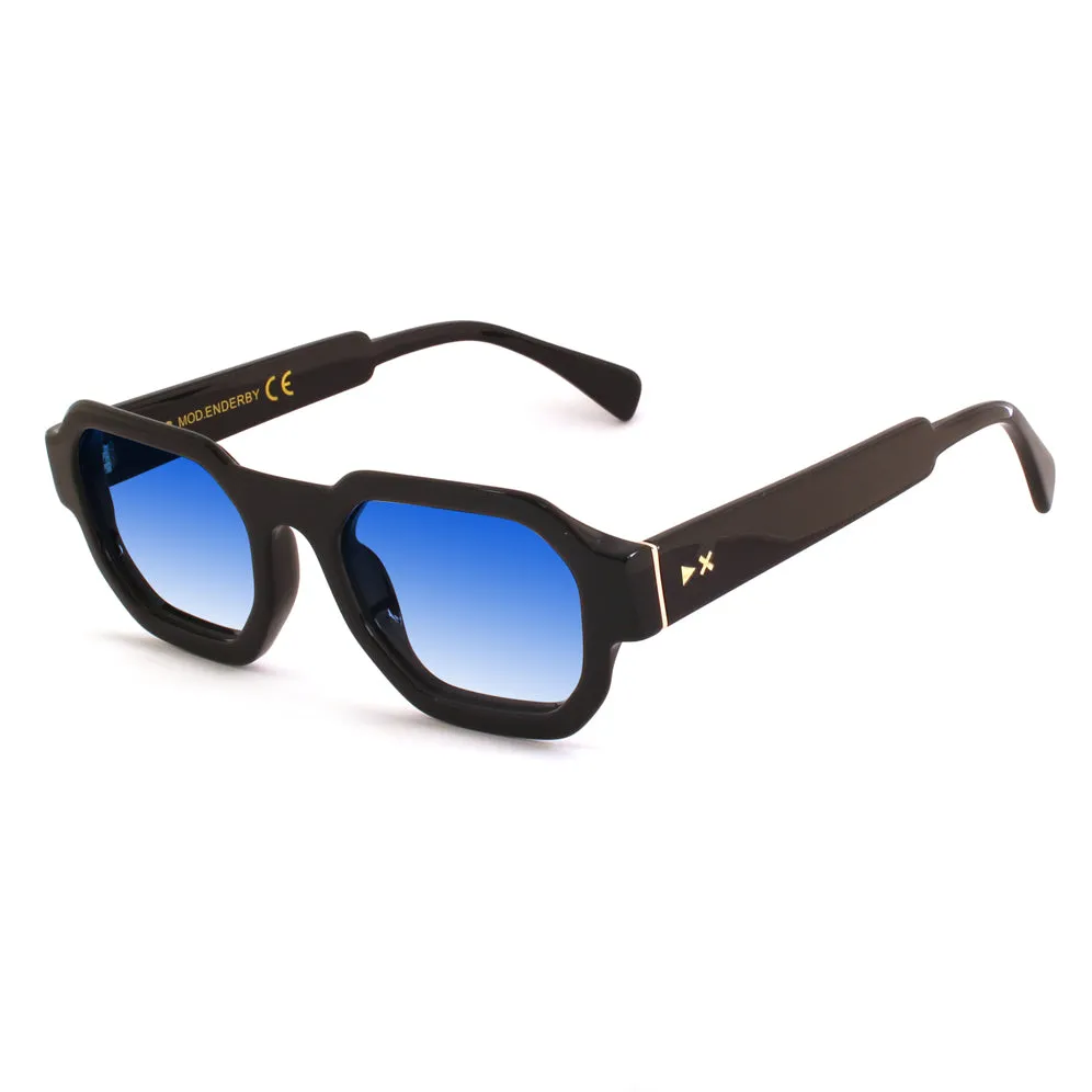 XLAB Enderby Occhiali da sole Acetato Bordeaux Verde G15 Squadrata Polarizzata - immagine 1