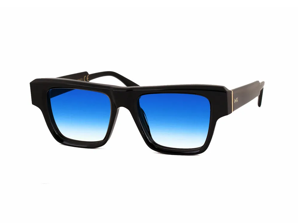 XLAB Carney Occhiali da sole Acetato Verde strisciato Verde G15 Squadrata Polarizzata - immagine 1