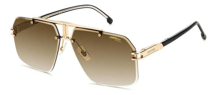 Carrera CARRERA 1054/S 2M2/86 Occhiali da sole Metallo Oro / Nero Marrone Squadrata Sfumato - immagine 1