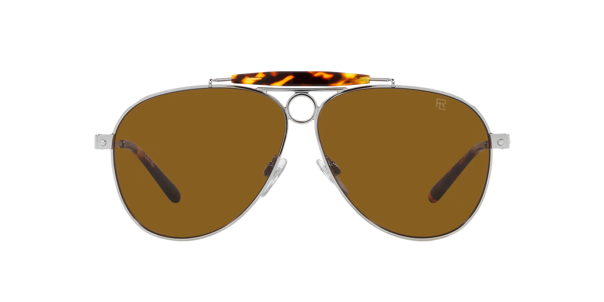 Ralph Lauren RL7078 THE COUNRTYMAN 900133 Occhiali da sole Metallo Argento Marrone Pilot Normale - immagine 2