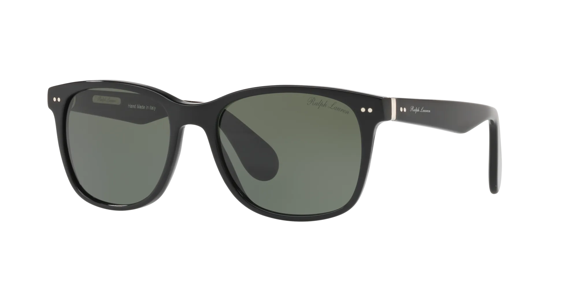 Ralph Lauren RL8162P 500152 Occhiali da sole Acetato Nero Verde Squadrata Normale - immagine 1