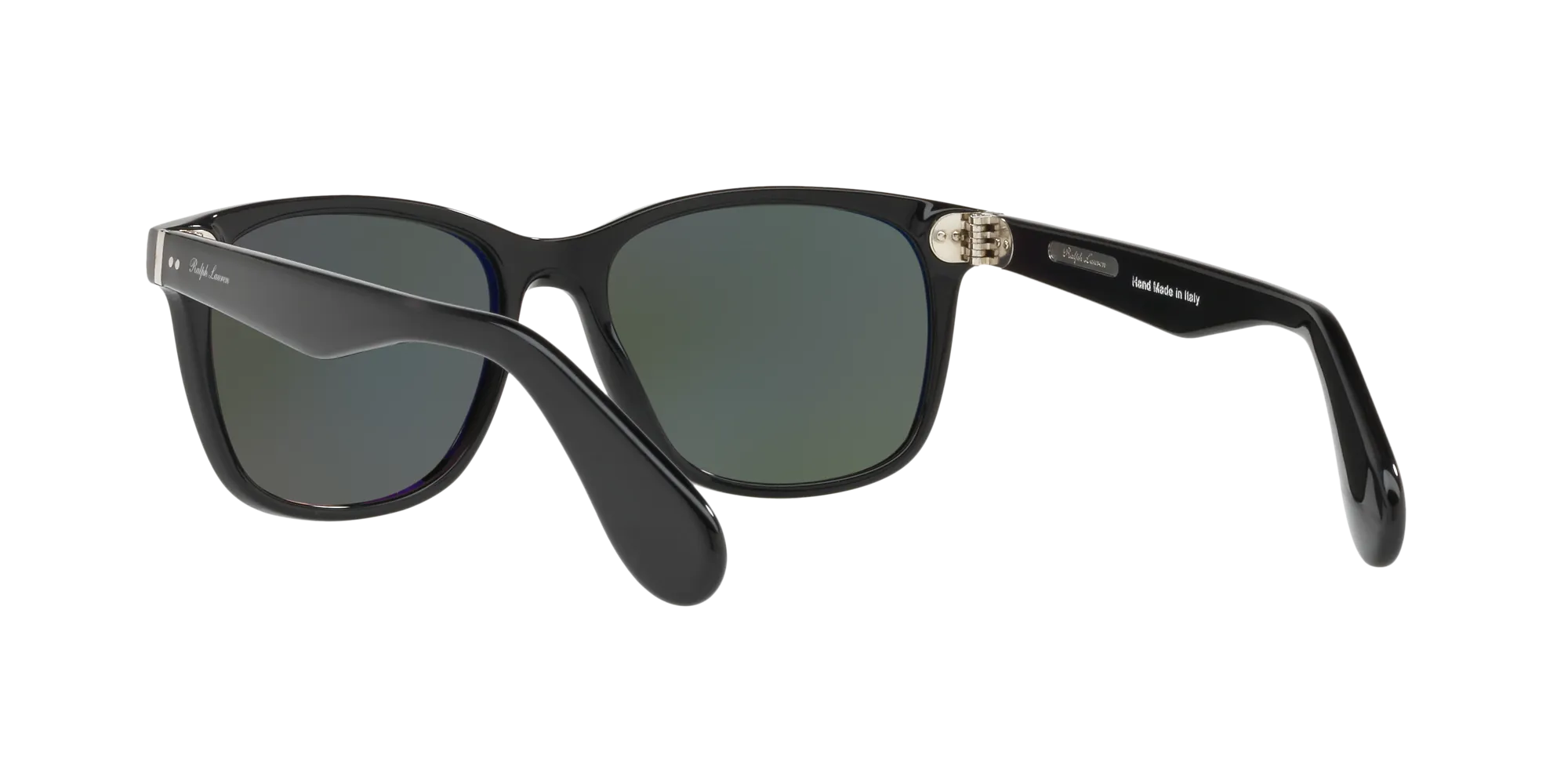 Ralph Lauren RL8162P 500152 Occhiali da sole Acetato Nero Verde Squadrata Normale - immagine 4