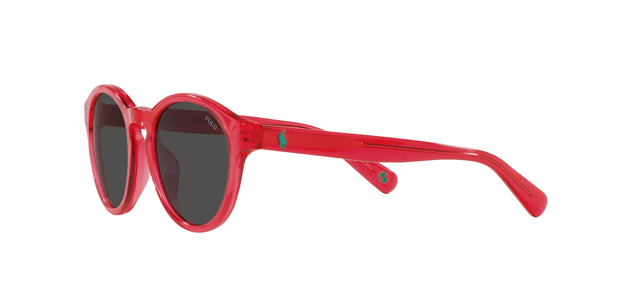 Polo Ralph Lauren PP9505U 609787 Occhiali da sole bambino Acetato Rosa Grigio Rotonda Normale - immagine 4