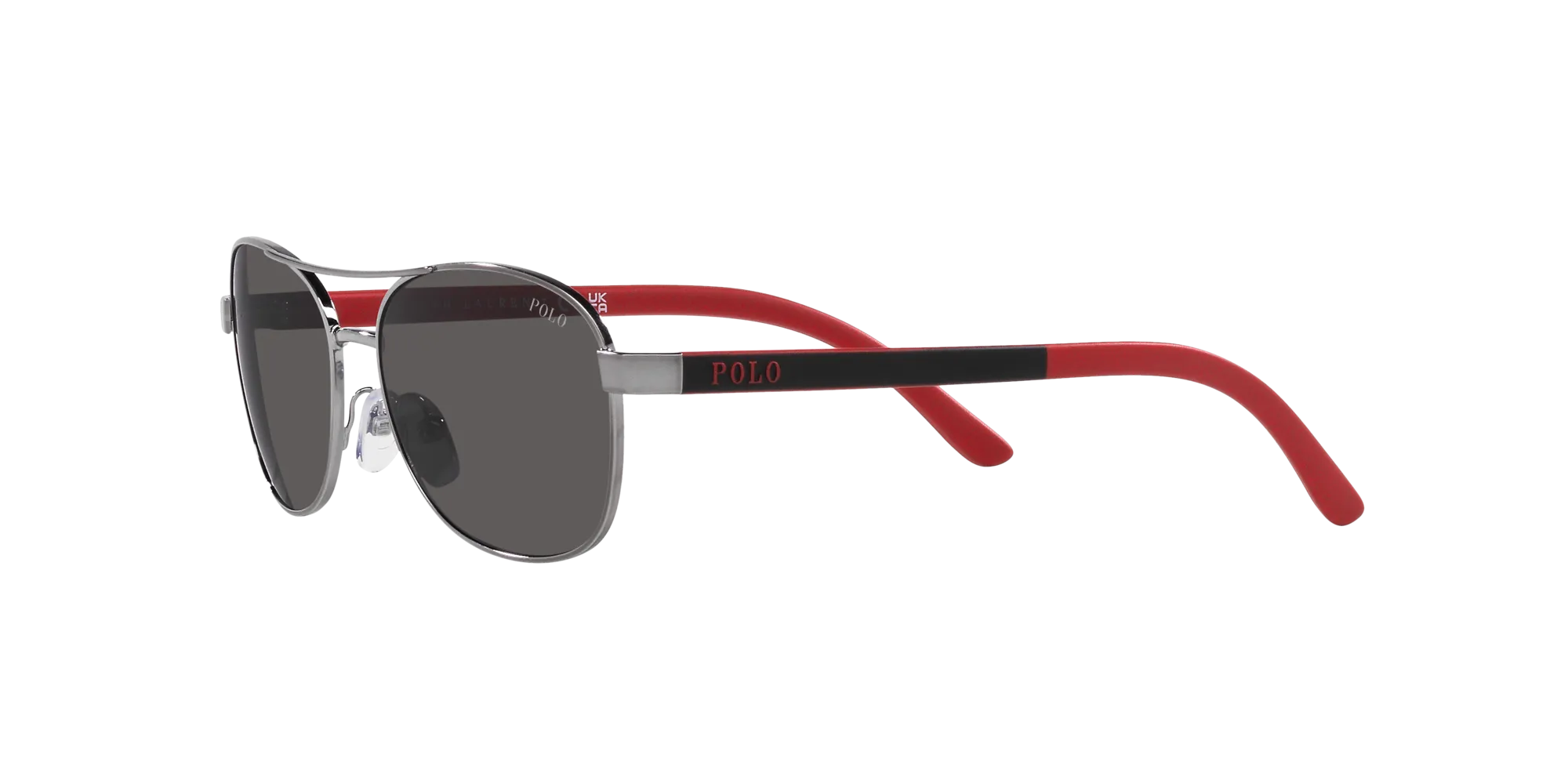 Polo Ralph Lauren PP9002 921687 Occhiali da sole Metallo Grigio Grigio Pilot Normale - immagine 4