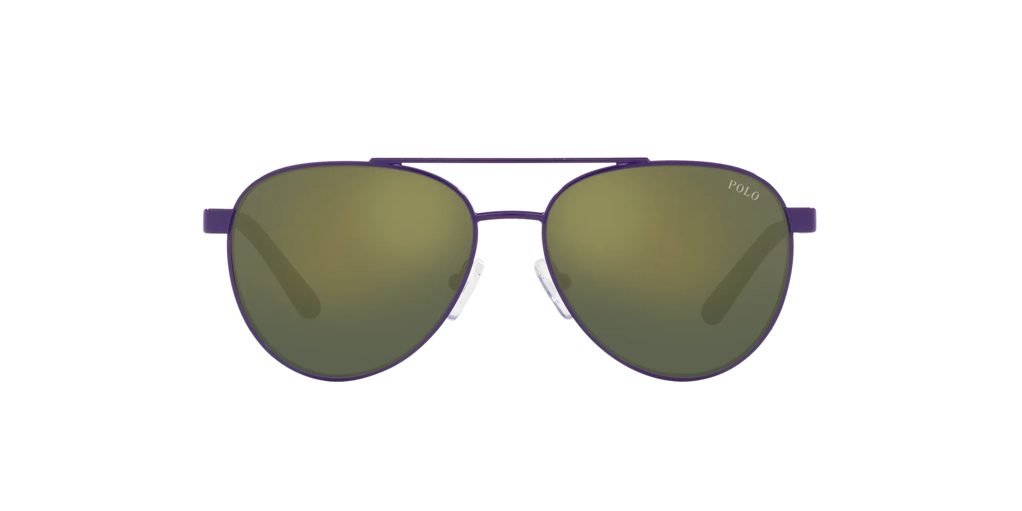 Polo Ralph Lauren PP9001 94596R Occhiali da sole bambino Metallo Viola Verde Pilot Specchiate - immagine 2