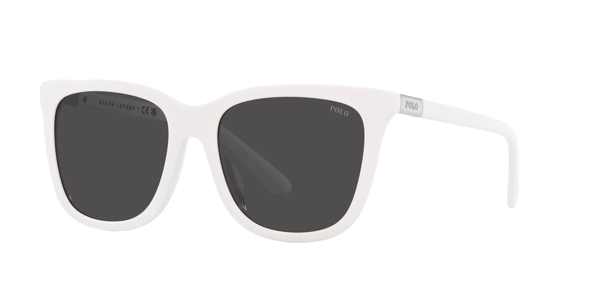 Polo Ralph Lauren PH4201U 554487 Occhiali da sole Acetato Bianco Grigio Squadrata Normale - immagine 3