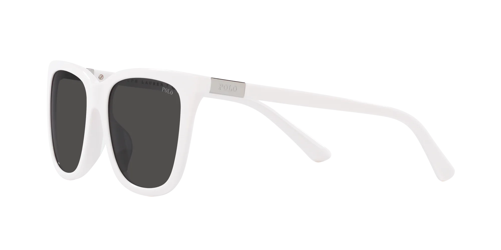 Polo Ralph Lauren PH4201U 554487 Occhiali da sole Acetato Bianco Grigio Squadrata Normale - immagine 4