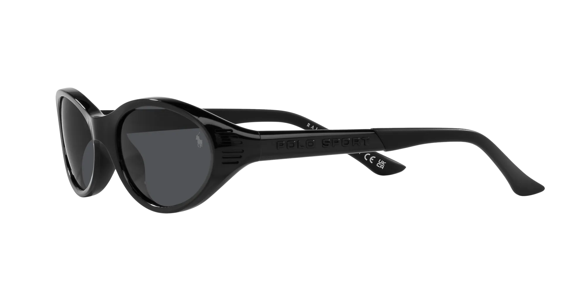 Polo Ralph Lauren PH4197U 500187 Occhiali da sole Iniettato Nero Grigio Rotonda Normale - immagine 4