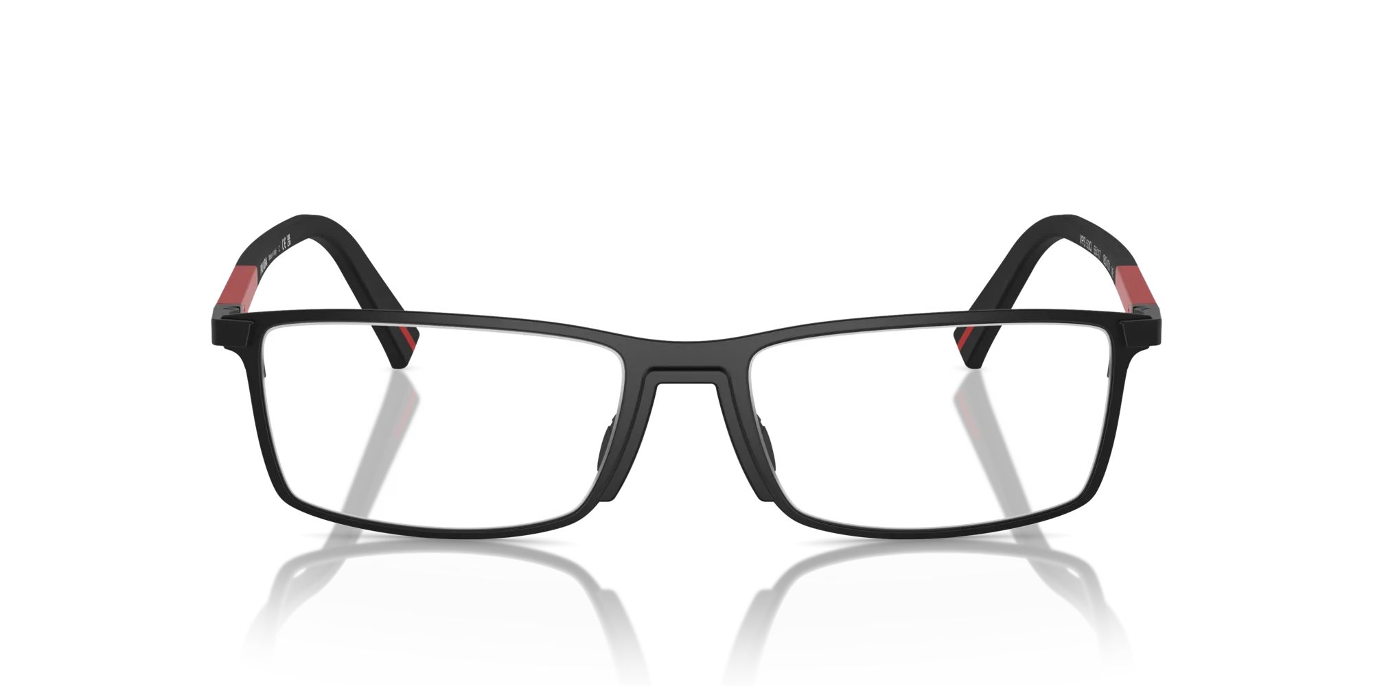 Prada Linea Rossa PS 53QV 1BO1O1 Montature da vista Metallo Nero Squadrata Normale - immagine 3