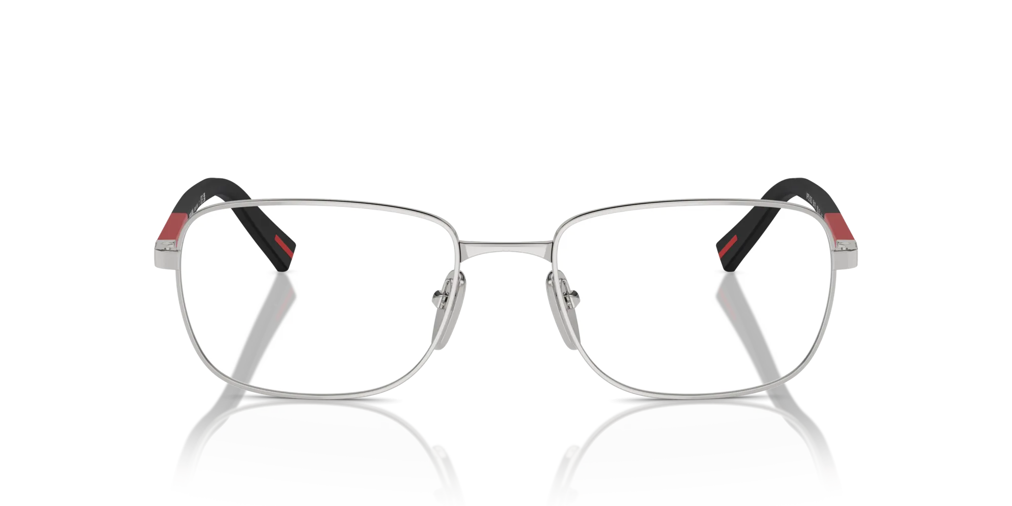 Prada Linea Rossa PS 52QV 1BC1O1 Montature da vista Metallo Argento Pillow Normale - immagine 3