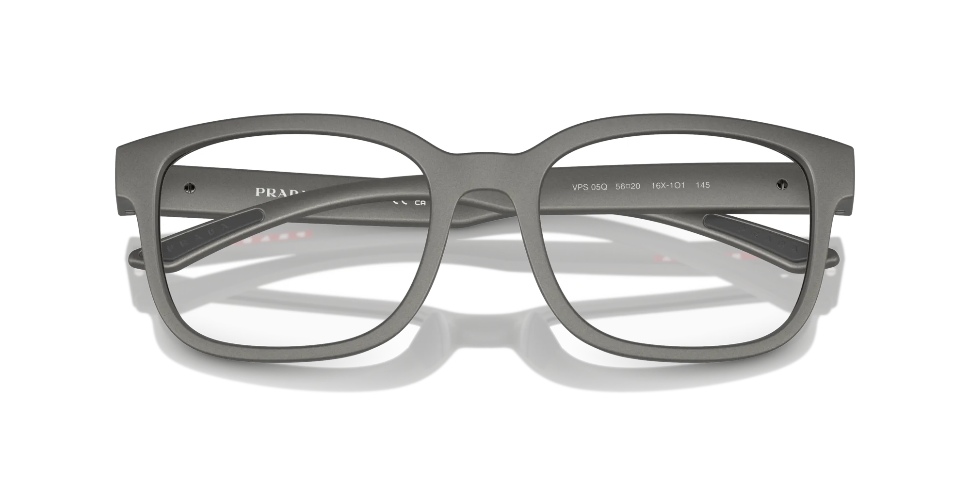 Prada Linea Rossa PS 05QV 16X1O1 Montature da vista Iniettato Grigio Trasparente Pillow Normale - immagine 2