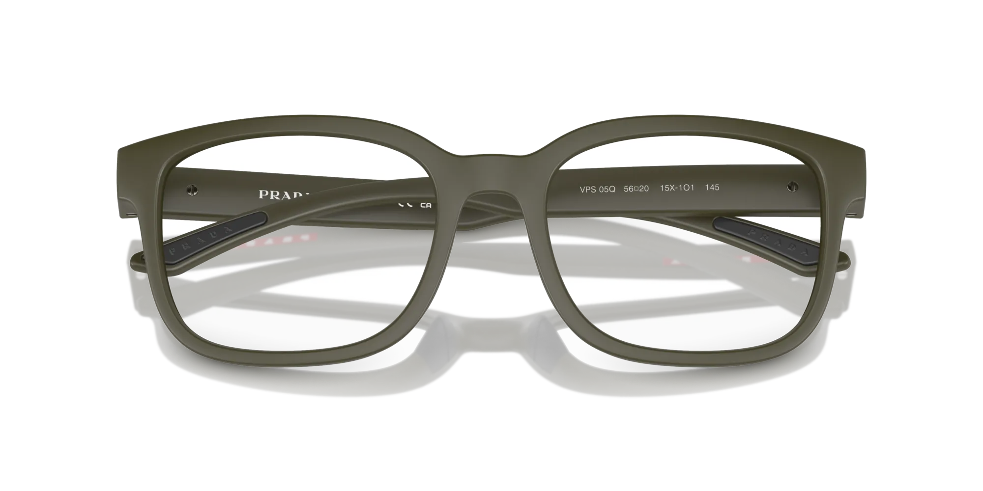 Prada Linea Rossa PS 05QV 15X1O1 Montature da vista Iniettato Verde Pillow Normale - immagine 2