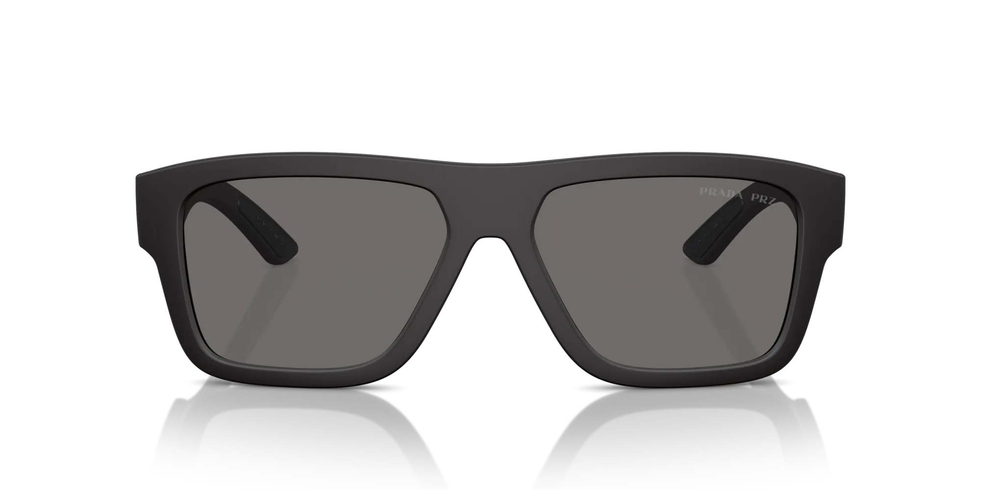 Prada Linea Rossa PS 04ZS DG002G Occhiali da sole Iniettato Nero Grigio Squadrata Polarizzata - immagine 3