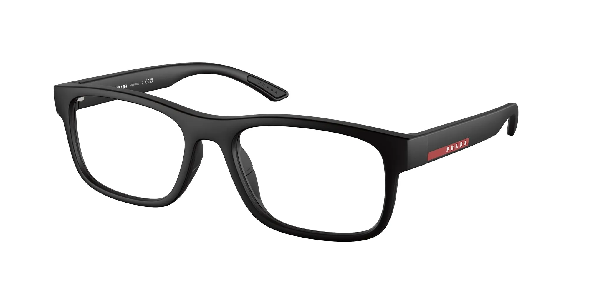 Prada Linea Rossa PS 04QV DG01O1 Montature da vista Iniettato Nero Squadrata Normale - immagine 1