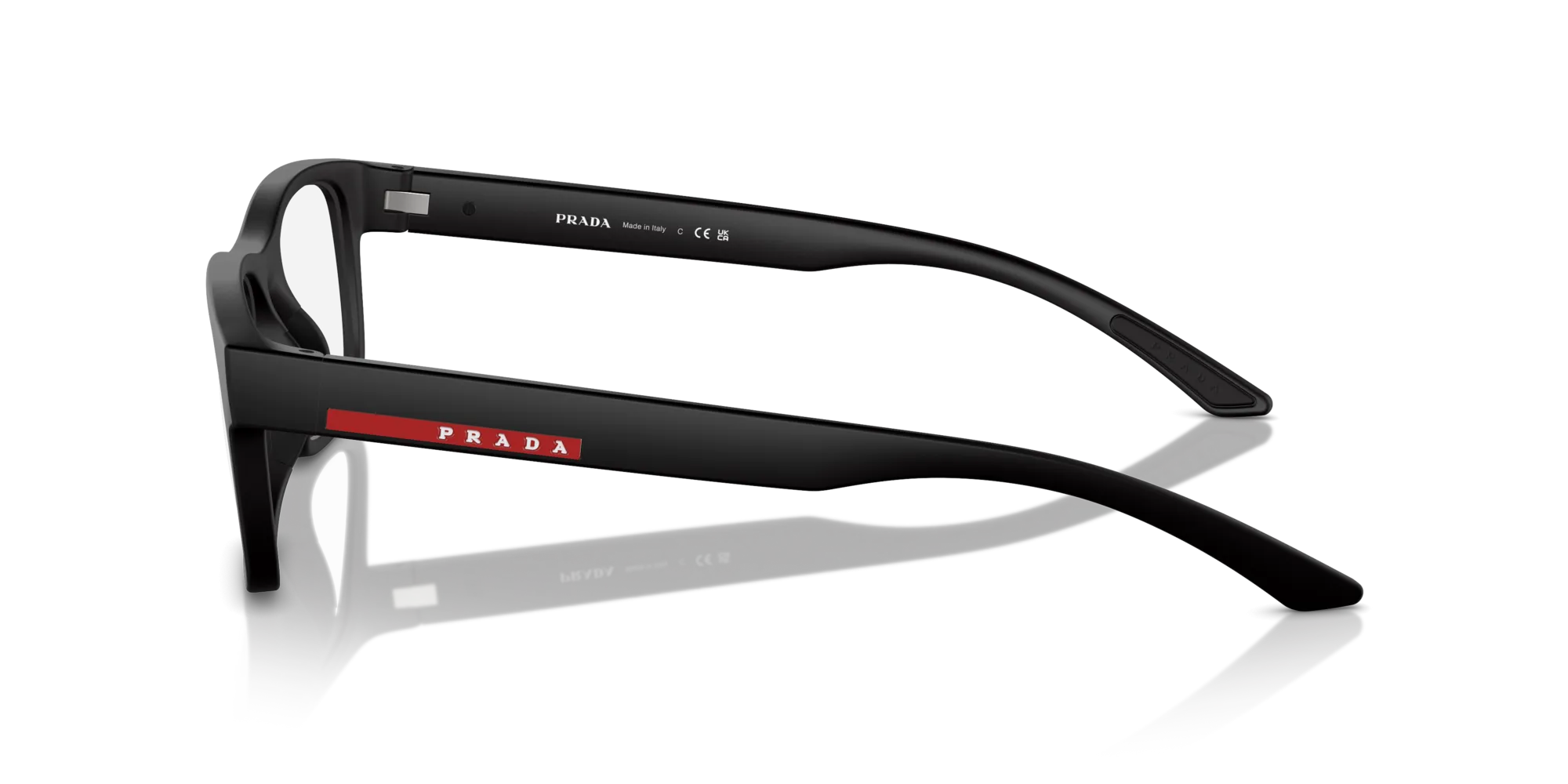 Prada Linea Rossa PS 04QV DG01O1 Montature da vista Iniettato Nero Squadrata Normale - immagine 4