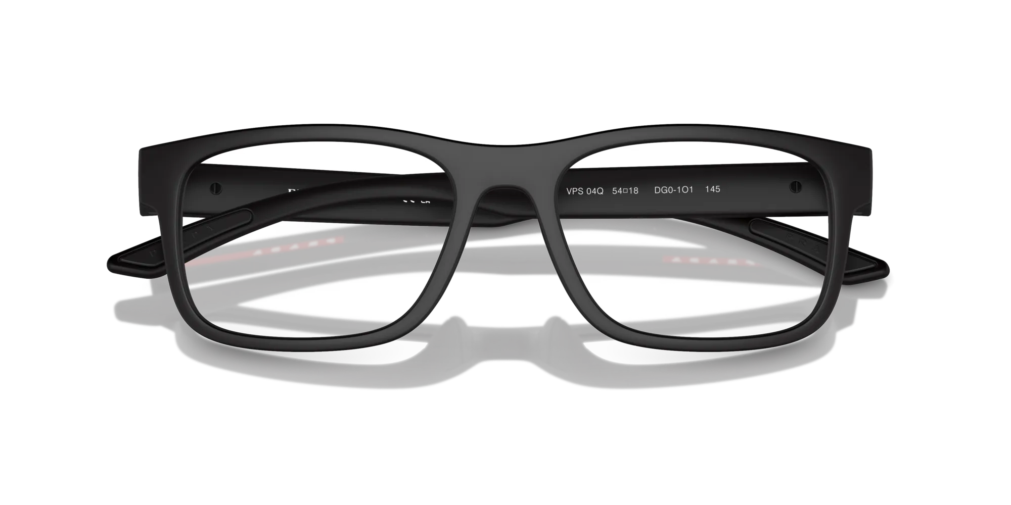 Prada Linea Rossa PS 04QV DG01O1 Montature da vista Iniettato Nero Squadrata Normale - immagine 2
