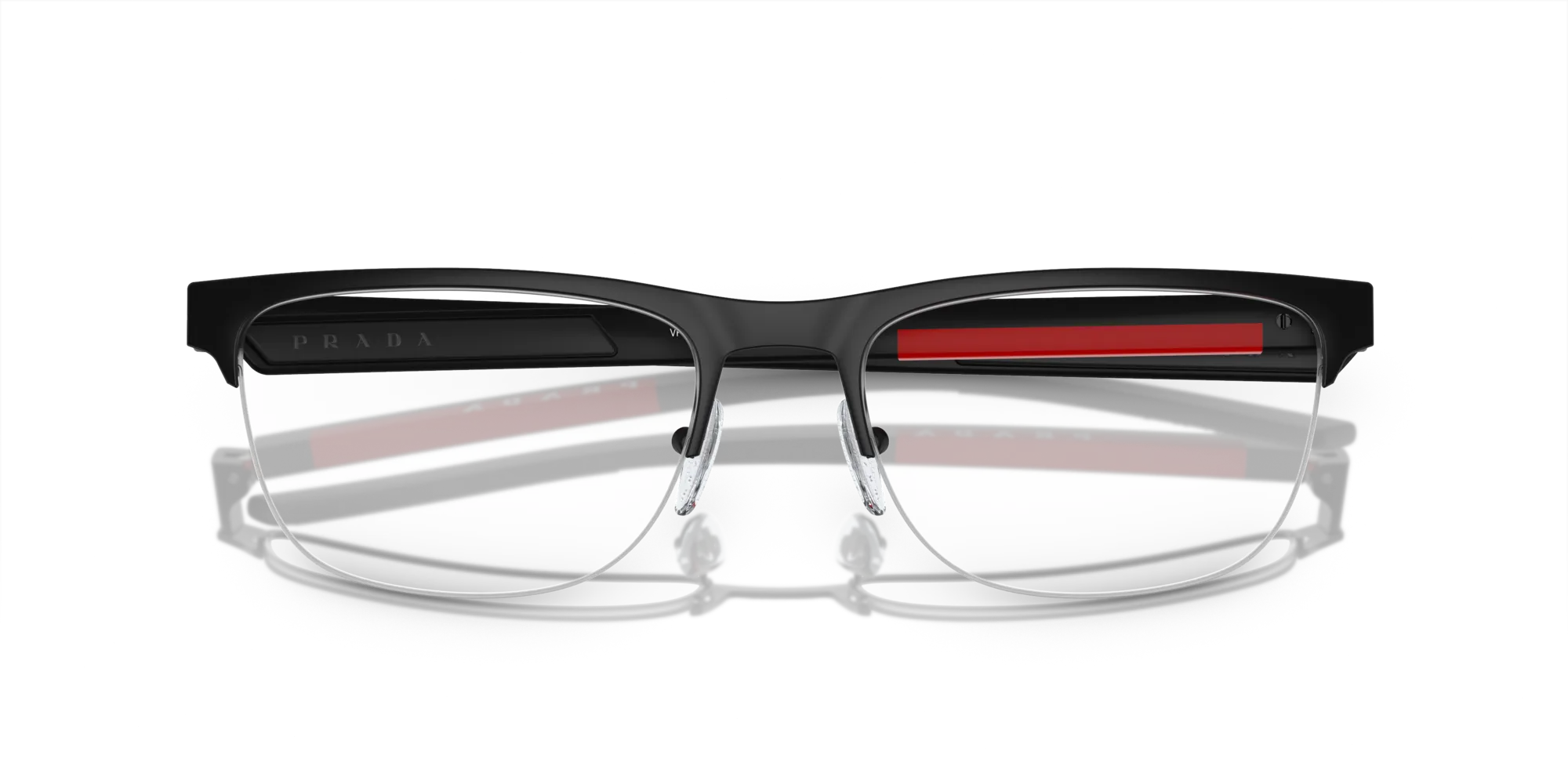 Prada Linea Rossa PS 51QV 1BO1O1 Montature da vista Metallo Nero Geometrica Normale - immagine 2
